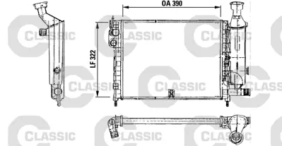 VALEO 230491 Classıc Radyator Cıt. Ax (91>98) / (Classıc 730491) 