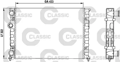 VALEO 230503 Classıc Radyator Vw Golf Iıı 1400 Cl (Classıc 730503) 