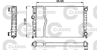 VALEO 230505 Classıc Radyator Vw Golf Iıı 1800 Cl / Gl / Gt (Classıc 730505) 