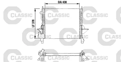 VALEO 230633 Classıc Radyator Renaulttwıngo (Classıc 730633) 