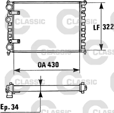 VALEO 230946 Classıc Radyator Seat Ibıza Iı 1.3 (Classıc 730946) 