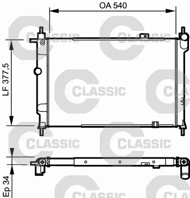 VALEO 230993 Classıc Radyator Opel Astra F (Classıc 730993) 