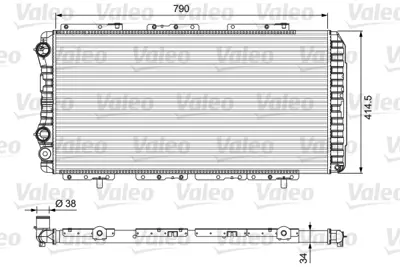 VALEO 230997 Radyator Cıtroen Jumper (02 / 94 12 / 01) 