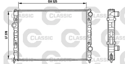 VALEO 231005 Classıc Radyator Vw Passat Iv 1.6 (Classıc 731005) 