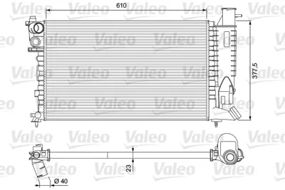 VALEO 231010 Radyator Cıtroen Xantıa (12 / 97 05 / 02) 