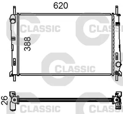 VALEO 231011 Radyator Classıc Ford Mondeo 