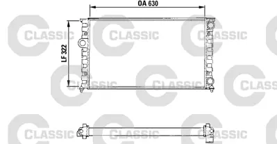 VALEO 231025 Classıc Radyator Vw Golf Iıı 2.0 (Classıc 731025) 