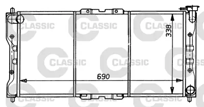 VALEO 231073 Classıc Radyator Mazda 626 