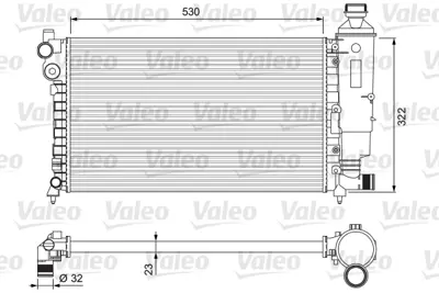 VALEO 231526 Radyator Cıtroen Saxo (96 99) 106 Iı 