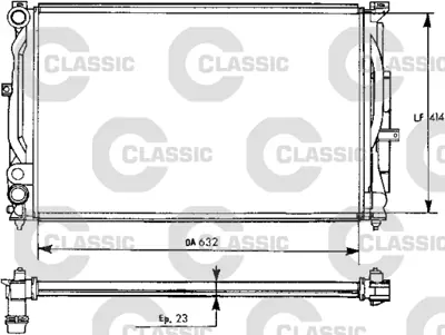 VALEO 231537 Motor Radyatoru Passat A4 A6 1,6 1,8t 1,9tdı (97 01) 