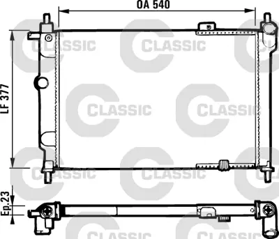 VALEO 231551 Classıc Radyator Opel Astra 1.8 Bvm (Classıc 731551) 