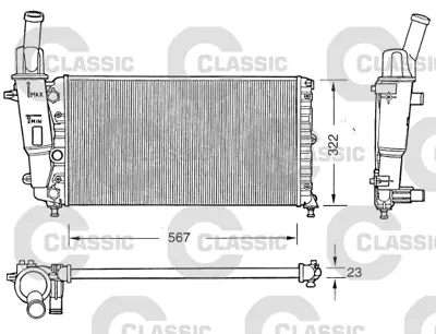 VALEO 231558 Classıc Radyator Fıat Punto (Classıc 731558) 