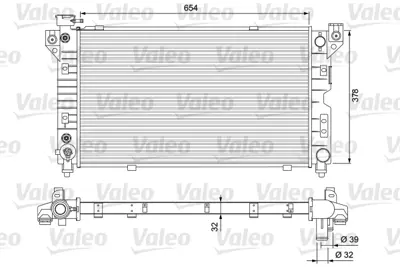 VALEO 231723 Radyator Chrysler Voyager (96>2001) 