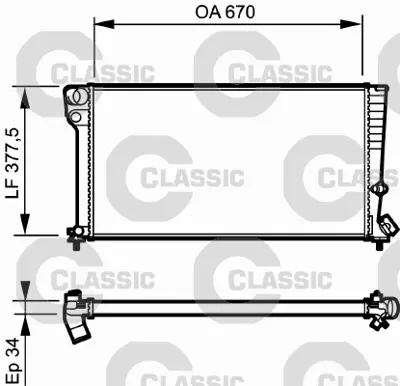 VALEO 231743 Radyator Psa Xsara 306 (Classıc 731743) 