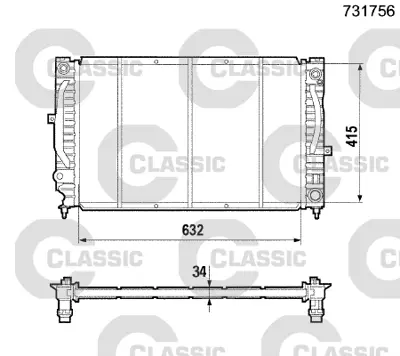 VALEO 231756 Classıc Radyator Audı A4 2.5 Tdı (Classıc 731756) 