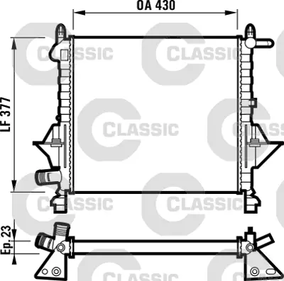 VALEO 232051 Classıc Radyator Twıngo (Classıc 732051) 