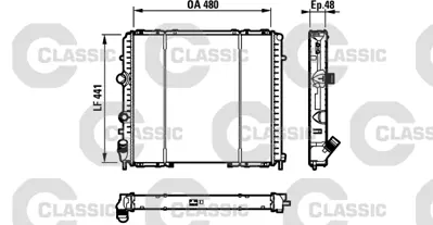 VALEO 232072 Classıc Radyator Renault Kangoo (Classıc 732072) 