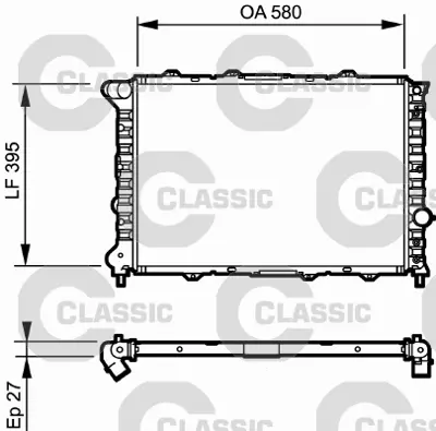 VALEO 232248 Classıc Radyator A.Romeo 156 (Classıc 732248) 