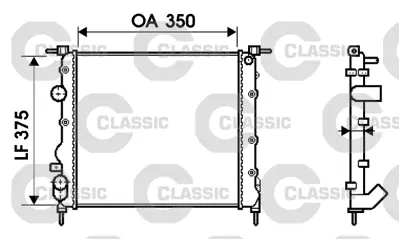 VALEO 232338 Classıc Radyator Clıo Iı 1,2 I Classıc (732338) 