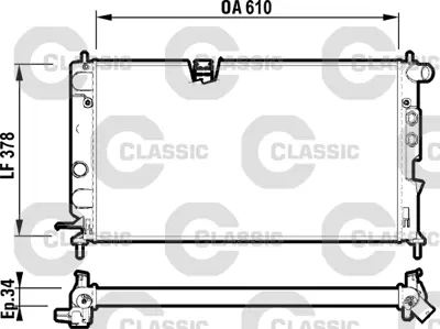 VALEO 232347 Classıc Radyator Opel (Classıc 732347) 