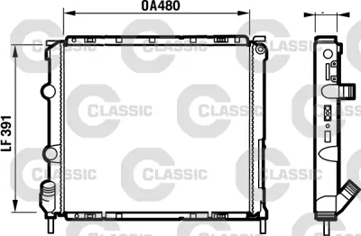 VALEO 232474 Classıc Radyator Renault Clıo 