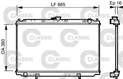 VALEO 232528 Motor Radyatoru (Classıc) Prımera 96>01 