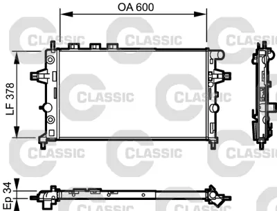 VALEO 232548 Classıc Radyator Opel Astra Iı (Classıc 732548) 