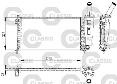 VALEO 232578 Classıc Radyator Fıat Punto Iı (Classıc 732578) 