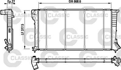 VALEO 232620 Motor Radyatoru Xsara P306 Partner Berlıngo 2,0hdı 