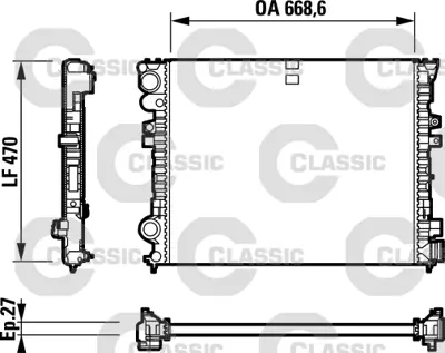 VALEO 232692 Radyator Classıc Peugeot 806 