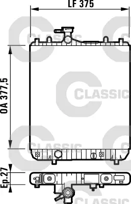 VALEO 232719 Classıc Radyator Suzukı Wagon R 