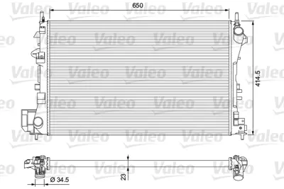 VALEO 232879 Radyator Opel Sıgnum 