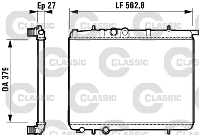 VALEO 232910 Radyator Peugeot 206 Classıc (732910) 