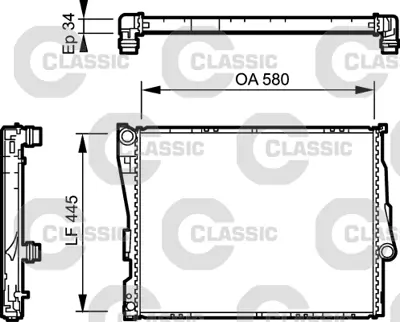 VALEO 234276 Motor Radyatoru (Classıc) Bmw 3 Serıes E46 