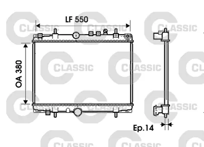 VALEO 234278 Radyator Classıc Psa C5 406 Hdı 