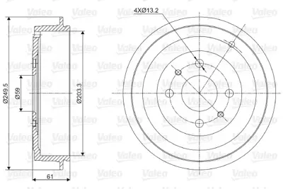 VALEO 237021 Fren Kampanası Brava Bravo I Fıorıno Idea Marea Marea Weekend Panda Punto Lancıa Delta Iı Musa Ypsıl 7774593