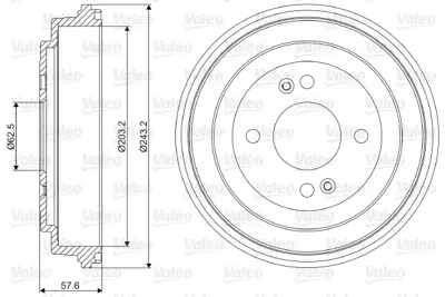 VALEO 237091 Arka Fren Kampanası Hyundaı Accent Era 06-> I10 11-13 I20 08->  Kıa Rıo 05-> 584111G000