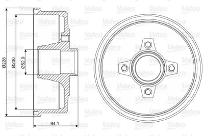 VALEO 237098 Arka Fren Kampanası Corsa C Tıgra B  418001