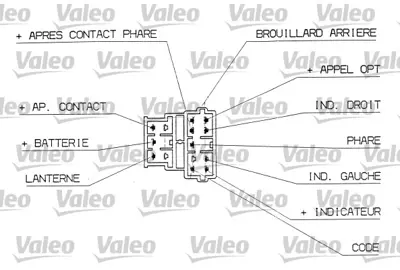 VALEO 251305 Aydınlatma Kumanda Kolu Xantıa Iı 96274721ZL