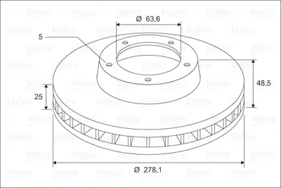 VALEO 297819 On Fren Dısk Aynası Focus Iıı 1,6eco / 1,6tdcı Focus Iı 04 /> Focus Iı C Max 03>07 C Max 07 /> 1,6ec 1734696 31362411