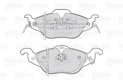 VALEO 301322 On Fren Balatası Astra F Astra G Zafıra 98 05 (Kucuk Tıp) 1605959