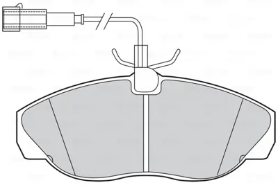 VALEO 301429 On Fren Balatası Ducato 10 / 14 1,9d / Td 2,0 2,8d / Td 99> 425455 9948626