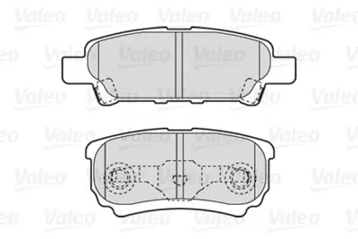 VALEO 301852 Arka Fren Balatası Galloper Pajero Iı 2,5td 00>pajero Iıı3,5 V6 Gdı 00>,3,2 Dı D Asx 11>13 Outlander 5191271AC MR955068