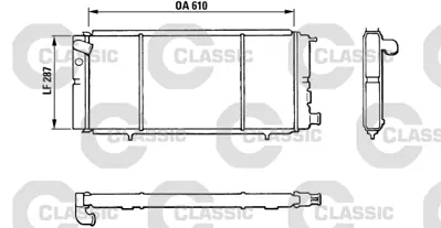 VALEO 310827 Classıc Radyator Peugeot 205 I Iı 