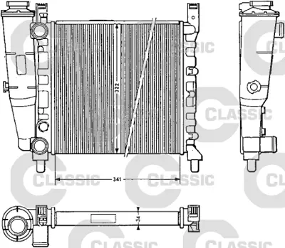 VALEO 311385 Classıc Radyator Fıat Uno 1.0 