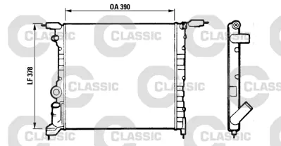 VALEO 316657 Motor Radyatoru Clıo R19 1,4 Rn / Rt (Classıc 816657) / (390x378x23) 