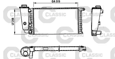 VALEO 316707 Classıc Radyator F.Panda (Classıc 816707) 