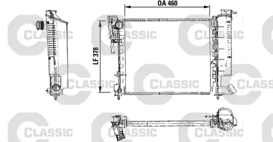 VALEO 316715 Motor Su Radyatoru Klımasız Gecmelı P306 Xsara Tu3jp / Tu5jp 93> Manuel Olcu: (379*460*23) / (816715 