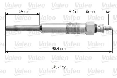 VALEO 345101 Kızdırma Bujısı (Eskı 344973) 11065BN701 1855084A51 4402724 59624J 8200490950 M883828