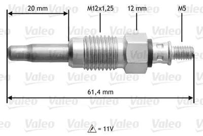 VALEO 345108 Kızdırma Bujisi Volvo 240 740 12578894 254715189902 39034170 8671004016 M816732 MKP00071 N10213002